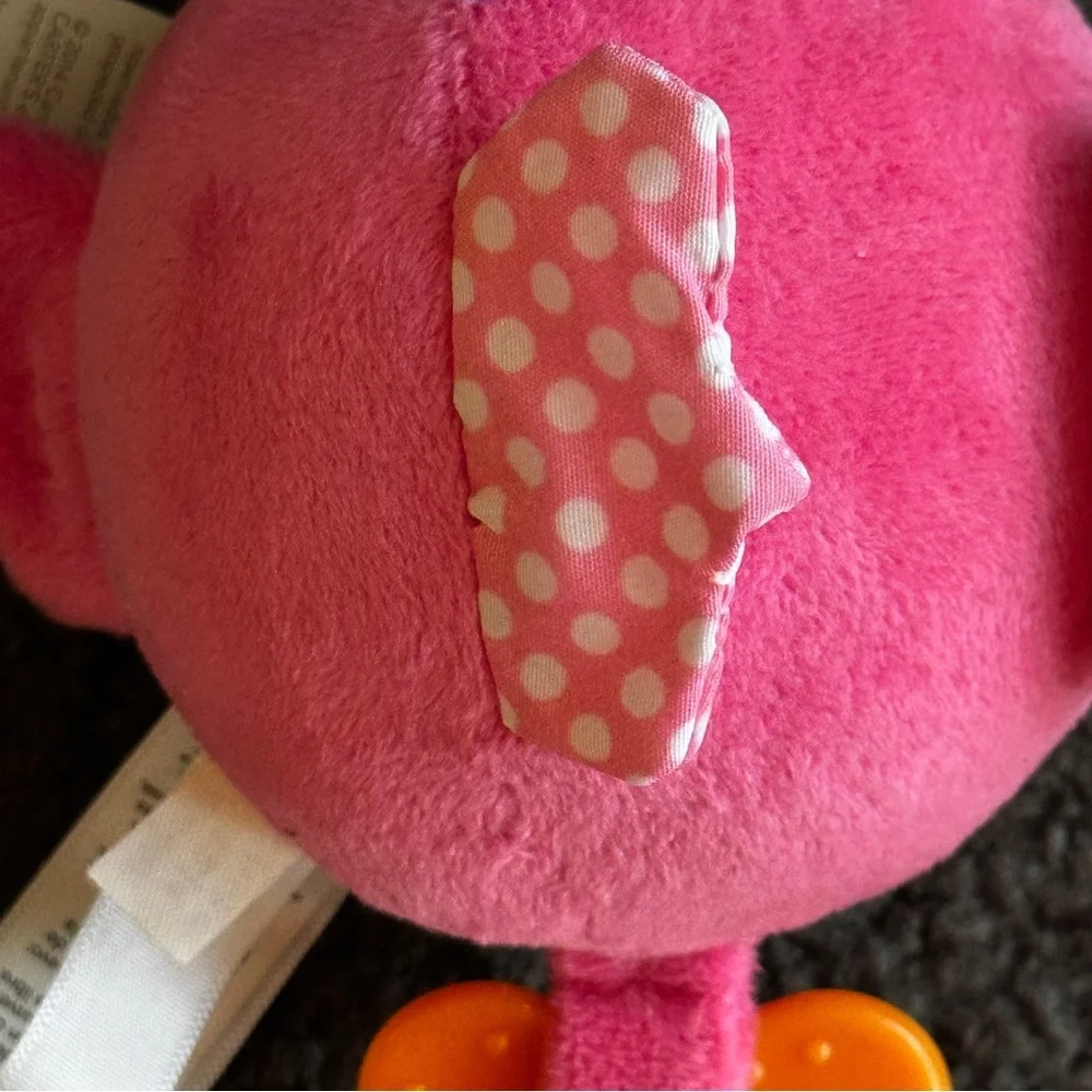 CARTER'S Pink and Orange Plush Bird Toy